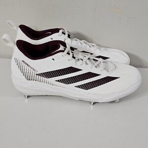 Adidas Adizero Instincts 2.0 Baseball Metal Cleats White Men's Shoes Size 8